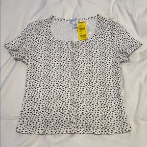 Girl’s short sleeve button up